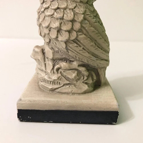Vintage A Santini Resin Owl Sculpture Classic Figure Made in Italy 4.5 Inch Tall - Picture 9 of 16